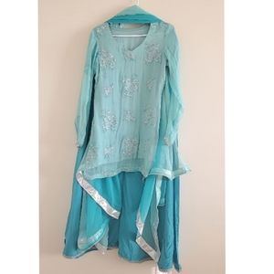 Pakistani/Indian Plazzo and Kameez Dress
